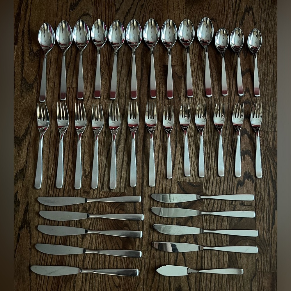 WMF Cromargan Japan NORTICA Stainless Flatware Silverware from Crate&Barrel
